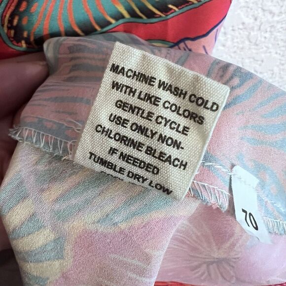 Christian Siriano Maxi Skirt Large Floral Boho Resort Beach Vacation - Picture 5 of 5